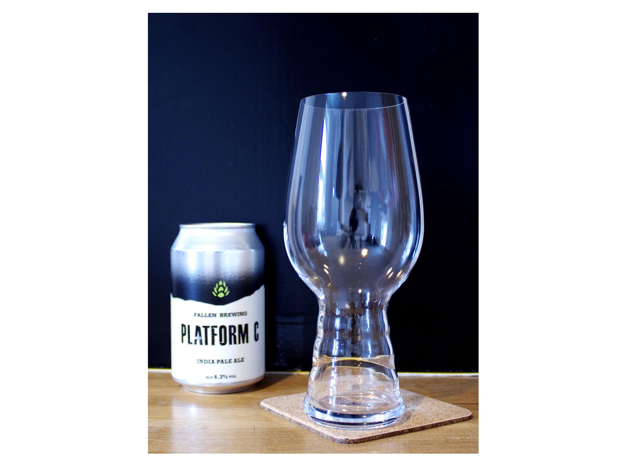 Personalised 1 Pint Tulip Beer Glass With Angel of the North Design